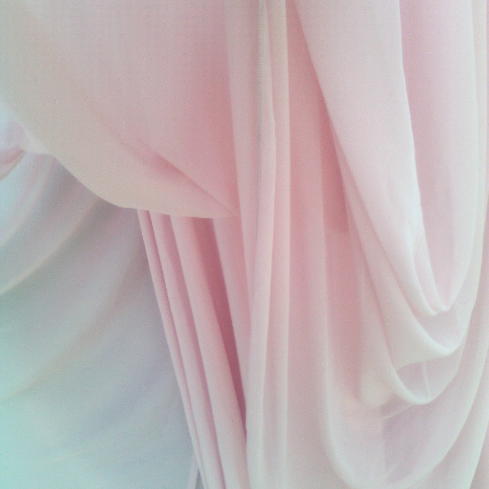 Formal Strapless Pink Sequin Full length Chiffon Gown Dress My Michelle Flowy - Picture 6 of 8